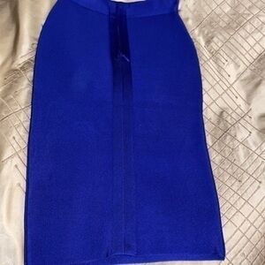 NWOT Hot sexy elegant Royal blue bandage skirt S